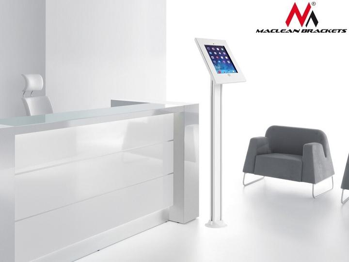 Immagine prodotto Maclean Supporto a rack per tablet pubblicitari di blocco a pavimento, MC-678 iPad 2/3/4/Air/Air2