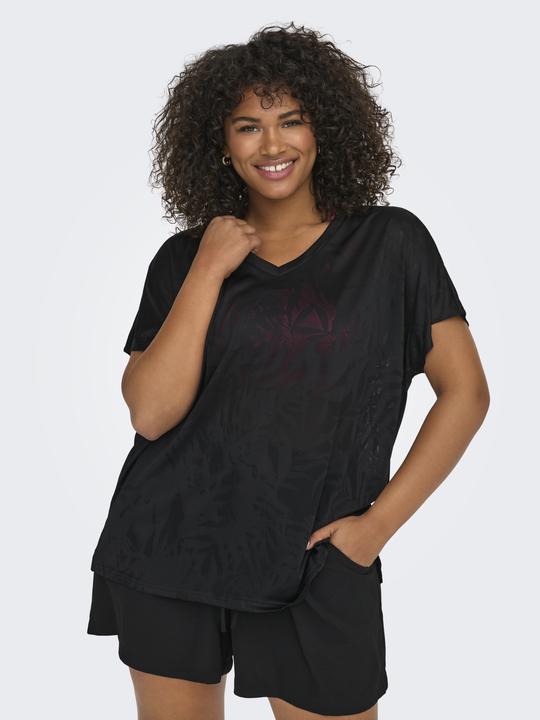 Actual product image Only Play Loose fit V-neck Curve batwing sleeves T-shirt top (40)