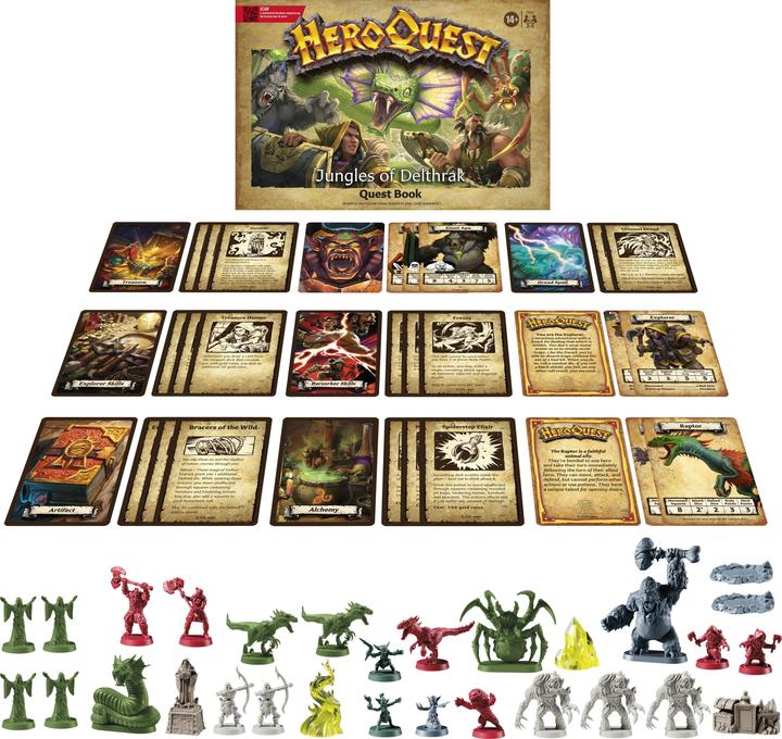Productafbeelding Hasbro HeroQuest bordspel uitbreiding Jungles of Delthrak avonturenpakket *Engelse versie* (Engels)