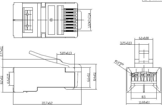 Actual product image Cablexpert PLUG6SP/10 (U/FTP, CAT6)