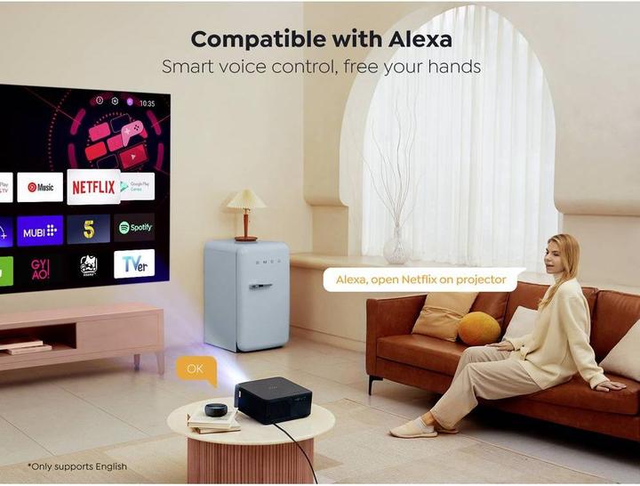 Actual product image Yaber K2s (Full HD, 800 lm, 1.3:1)
