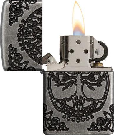 Actual product image Zippo Tree of Life Antique Silver
