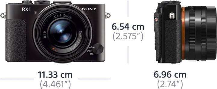 Produktbild Sony DSC-RX1, 24.3 MP, 35mm Vollformat, FullHD, Schwarz (Vollformat)