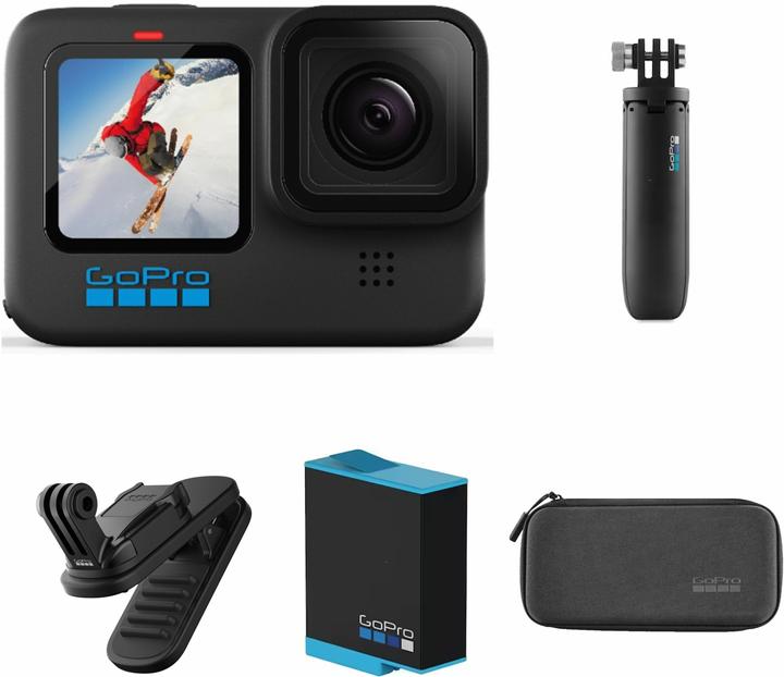 GoPro HERO10 Bundle (128GB MicroSDXC) (60p, GPS, Bluetooth, WLAN)