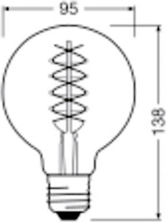 Immagine prodotto Osram Annata 1906 (E27, 4.80 W, 420 lm, 1 x, F)