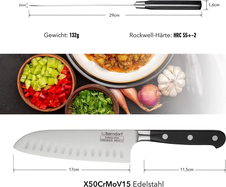 Produktbild Berndorf Santoku-Messer 17cm (17 cm)