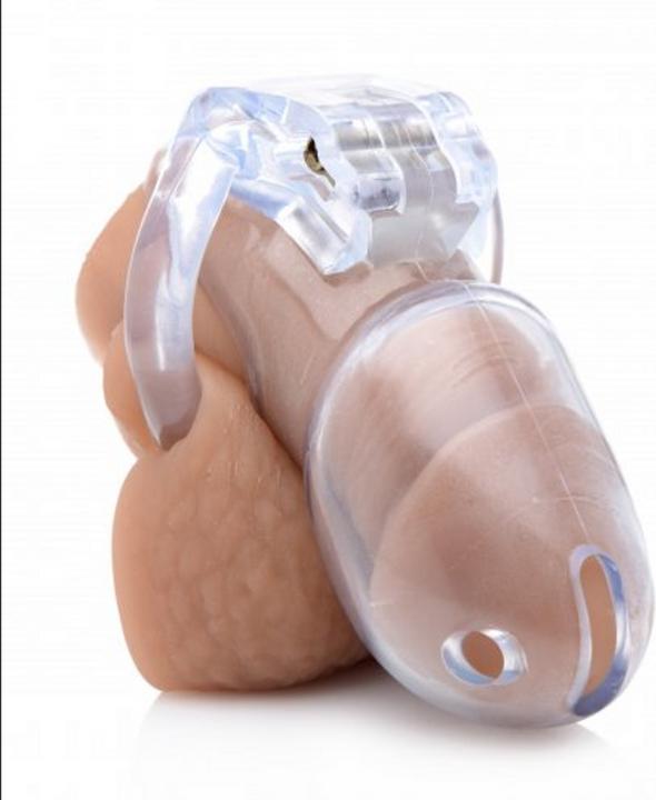 Image du produit Master Series Clear Captor Chastity Cage avec clés - Small