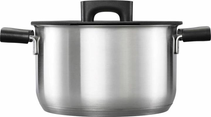 Produktbild Fiskars Kasserolle mit Deckel, Ø 20 cm, Füllmenge: 3,5 Liter, Für alle Kochfelder geeignet, Rostfrei (20 cm, Kochtopf, Edelstahl)