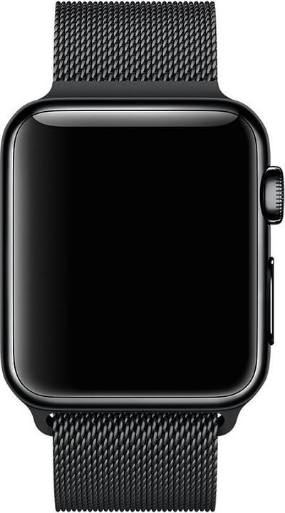 Image du produit PhoneLook Bracelet milanais en acier noir 42mm / 44mm / 45mm (42 mm, 44 mm, 45 mm, Aluminium)
