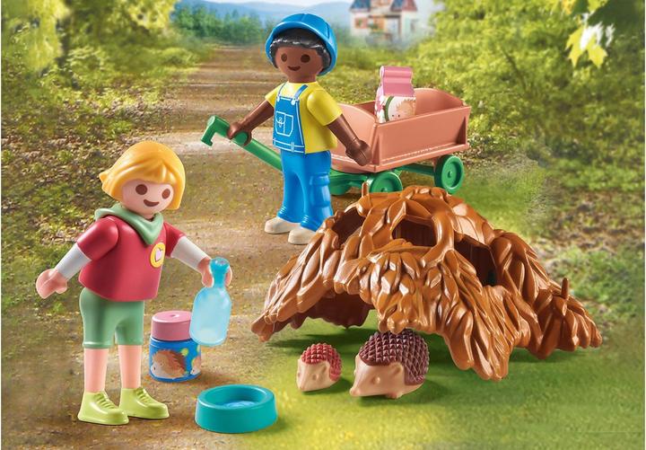 Image du produit Playmobil S'occuper de la famille de hérissons (71512, Playmobil Ma vie)