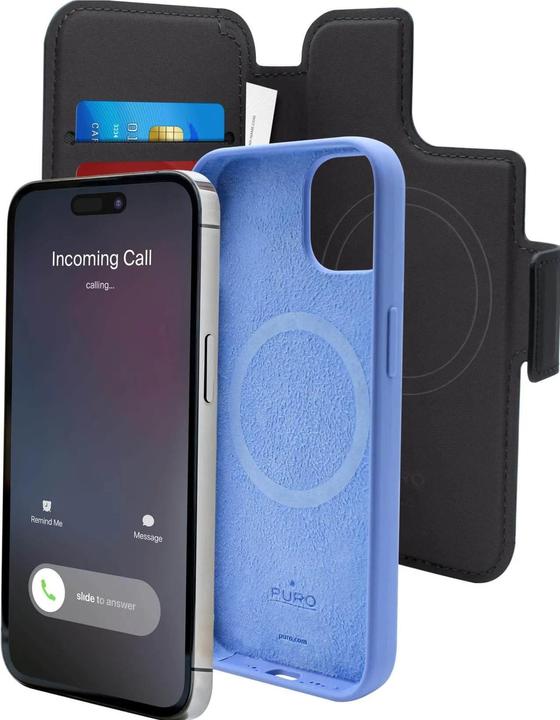 Produktbild Puro Folio MagSafe Case – Etui iPhone 14 Plus / 12 Pro Max (czarny) (Apple iPhone 14 Plus, Apple iPhone 12 Pro Max)
