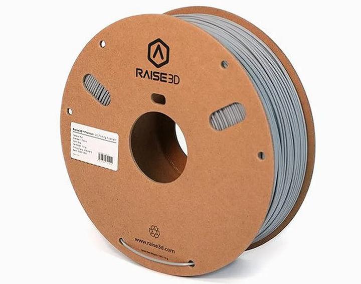 Raise3D Premium PLA Filament grey (PLA, 1.75 mm, 1000 g, Grey)
