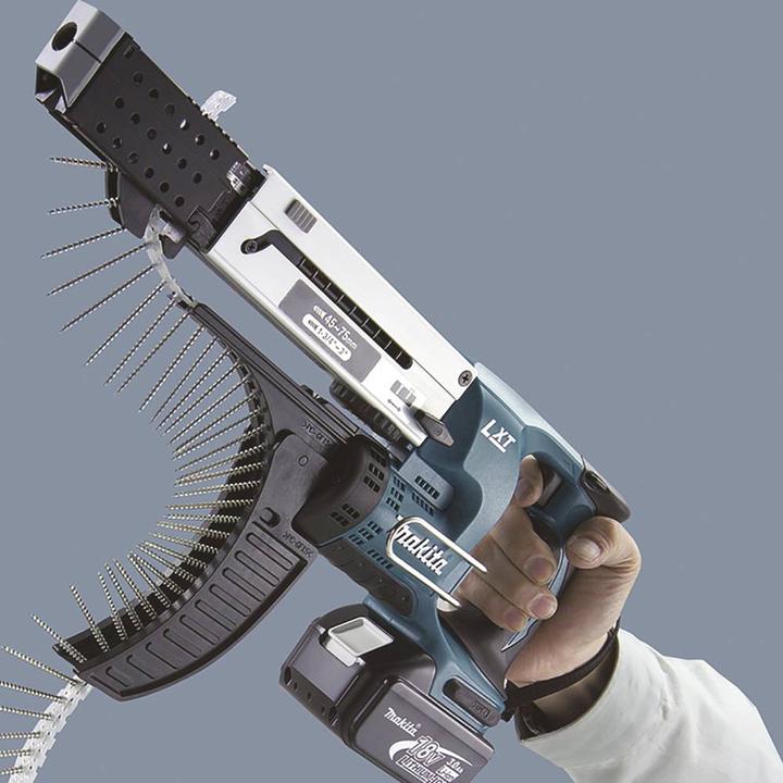 Produktbild Makita 18V Akku-Magazinschrauber mit 2x 5.0Ah Akkus DFR750RTE (Akkubetrieb)