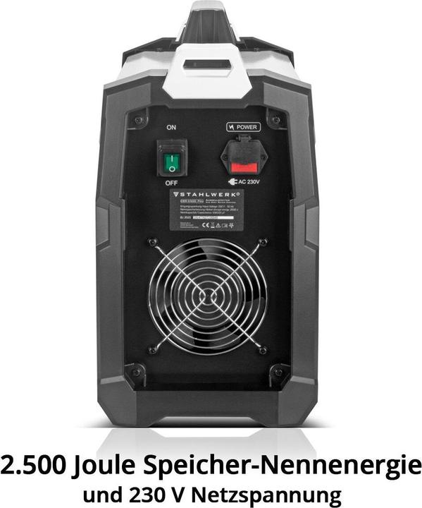 Actual product image Stahlwerk Bulge spotter CBR-2500 Pro fully equipped with 2,500 J and 230 V