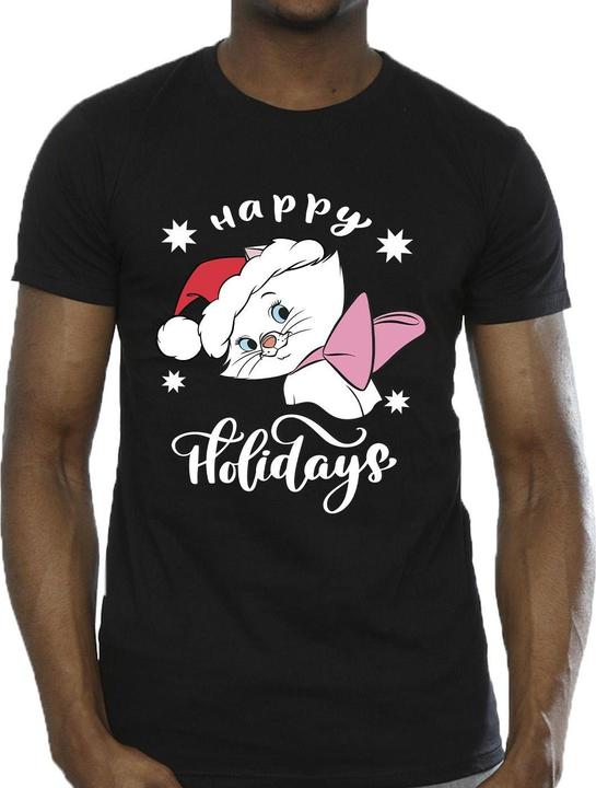 Image du produit Disney Mens The Aristocats Happy Holidays T-Shirt (S)