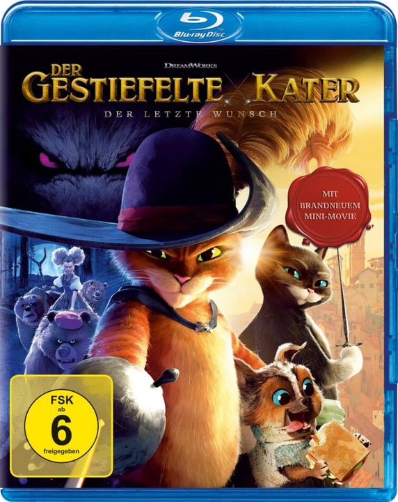 Produktbild Der gestiefelte Kater: Der letzte Wunsch - Blu Ray (Blu-ray, 2023, Englisch, Italienisch, Deutsch, Niederländisch, Isländisch)