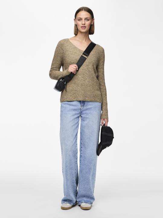 Actual product image Pieces V-neck knit sweater (S)