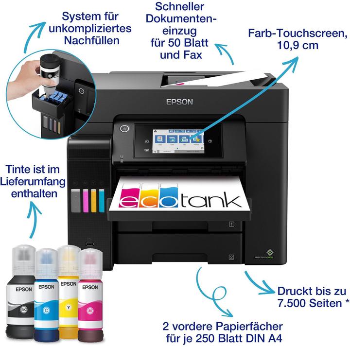 Immagine prodotto Epson EcoTank ET-5855 (Eco-Tank, Colore)