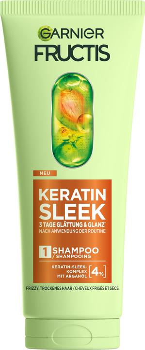 Garnier Fructis Keratin Sleek (200 ml, Flüssiges Shampoo)