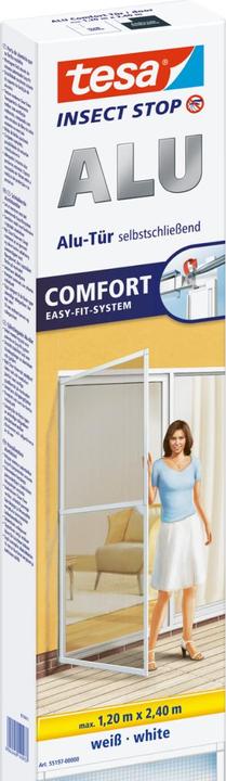Actual product image tesa Insect screen Alu COMFORT for doors, XL insect screen (120 x 240 cm)