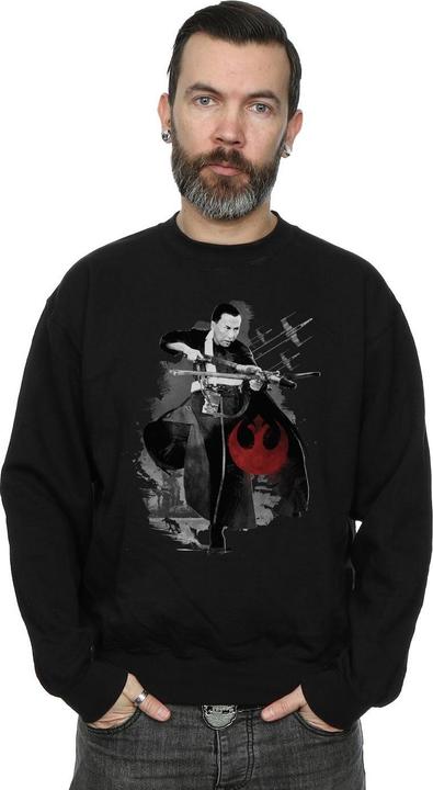 Actual product image Star Wars Mens Rogue One Aiming Chirrut Sweatshirt (L)
