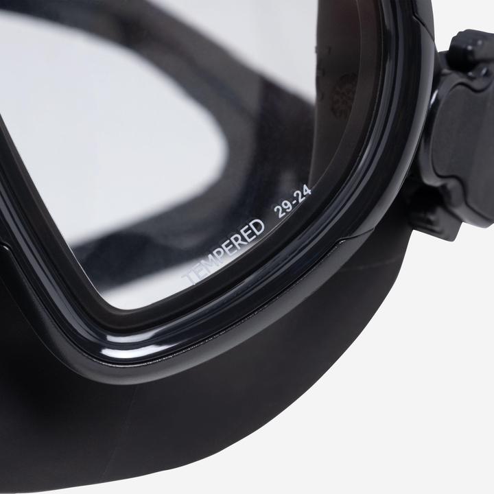 Actual product image Subea Tauchmaske Apnoetauchen Antibeschlag kleines Volumen - 500 Dual LV schwarz