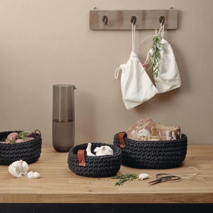 Actual product image ASA Selection ASA crochet basket S black 17 cm