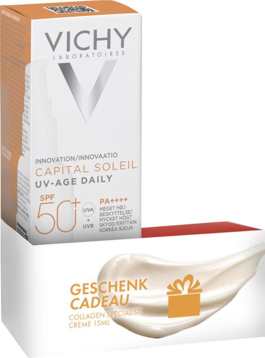 Vichy Capital Soleil UV Age + Lift CS15ml gratis 2023 (Sonnencreme Gesicht, SPF 50+, 40 ml, 150 g)