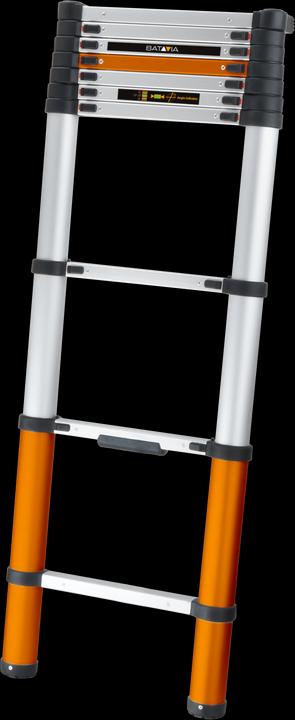 Image du produit Batavia Echelle télescopique 2.93m - Softclose & Anti -slip - Giraffe Air - Convient pour l'intérieur et l'e (Échelle télescopique, 293 cm)