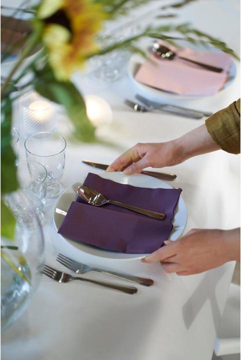 Image du produit Duni 60 BIO-DUNISOFT SERV 1/4F 40X40 PLUM (60 x, 40 x 40 cm)
