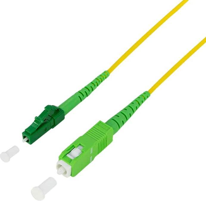 Actual product image LogiLink Fibre optic patch cable, SC plug - LC plug, OS2, 20 m (UTP, CAT6, 20 m)