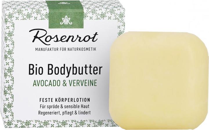 Rosenrot Feste Bodybutter AVOCADO & VERVEINE (Körperlotion)