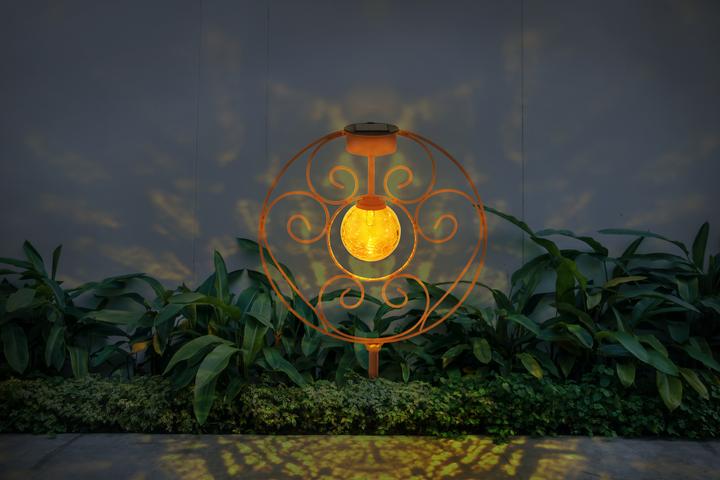 Produktbild Globo Solarleuchte Metall Rostfarben, 1xled (IP44)