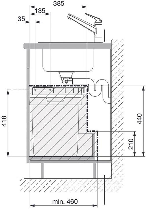 Actual product image Peka Metall Abfall-Einsatzsystem PEKA Oeko Universal 40+17 (40 l)