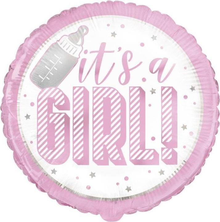 Actual product image Unique Party Its A Girl Foil Balloon