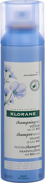 Image du produit Klorane Shampooing sec volumateur au lin BIO (150 ml, Shampoing sec)