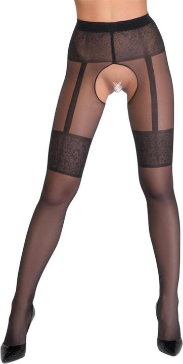 Actual product image Cottelli Collection Crotchless pantyhose (3)
