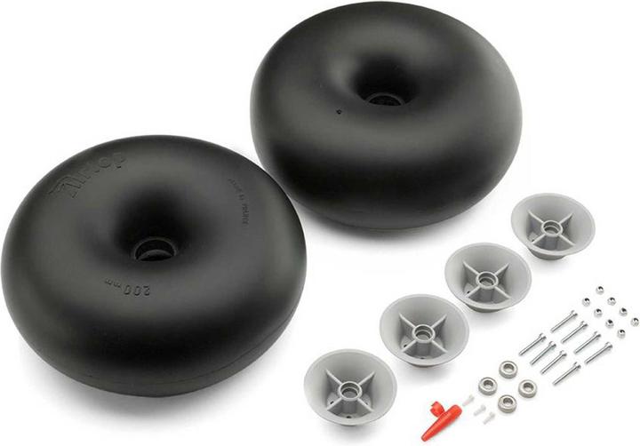 Image du produit Airtop roues balon 200x80mm 2pcs. 6mm axe de roue