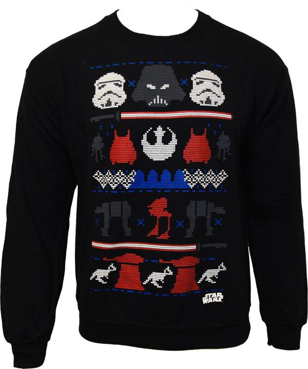 Immagine prodotto Star Wars Maglia natalizia con motivo norvegese DarkSide (M)