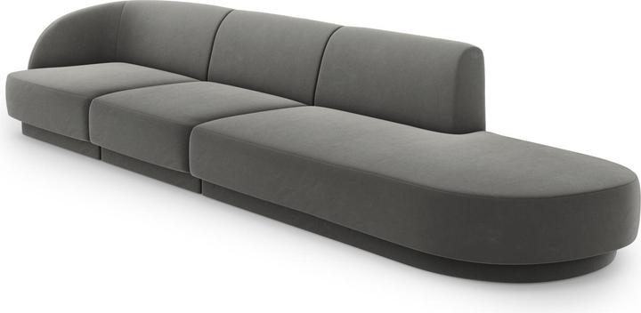 Image du produit Micadoni Canapé Droit Velours, "Miley", 4 Places, 323x90x70Fabriqué en Europe (2 places, 3 places, 4 places)