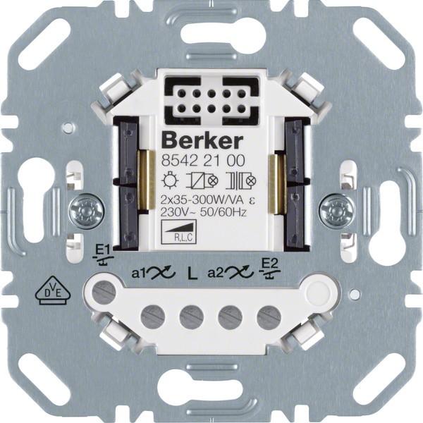 Berker Universal Tastdimmer 85422100 2fach (auch für LED 12-54 Watt je Kanal