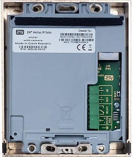 Actual product image 2N IP Door Station IP Solo without camera, wall mounting, silver (Ethernet)