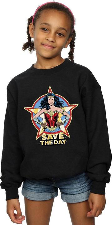 Actual product image Girls Wonder Woman 84 Star Design Sweatshirt (152, 158)