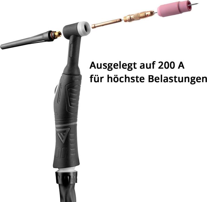 Produktbild Stahlwerk Schweissbrenner WIG WP26F mit 3m Schlauchpaket und Eurozentralanschluss