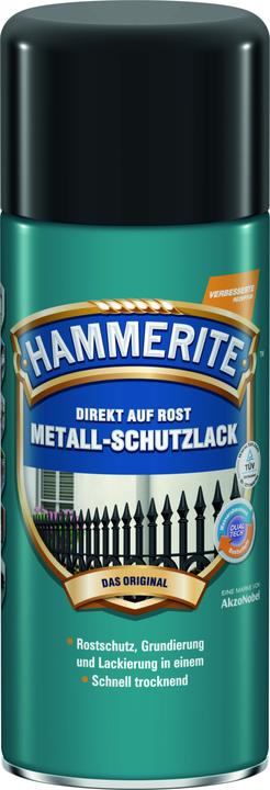 Hammerite Metall-Schutzlack (400 ml, Matt Schwarz)