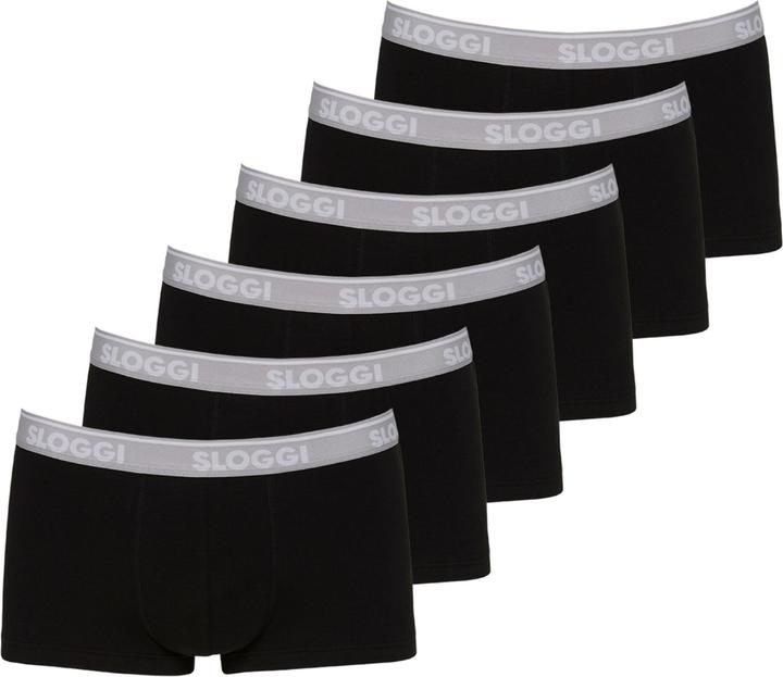 Sloggi Boxershorts Casual Figurbetont (S, 6er Pack)