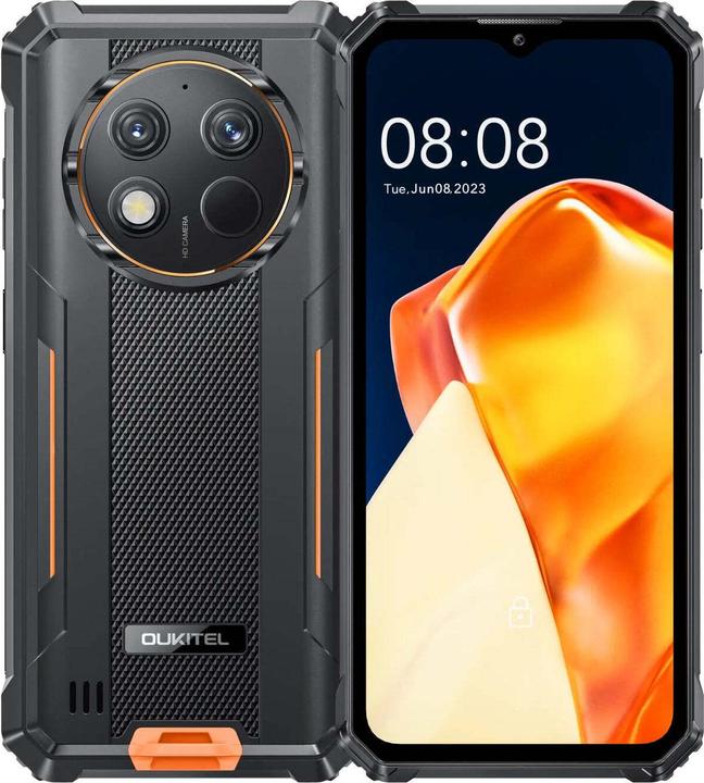 Oukitel Téléphone G1, 256GB/6GB, orange (256 Go, Orange, 6.52", 48 Mpx)