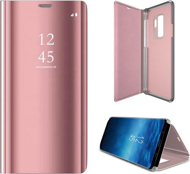 Actual product image OEM Smart Clear View Case for Samsung Galaxy A25 5G (global) pink (Samsung Galaxy A25 5G)