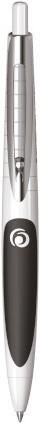 Produktbild Herlitz Kugelschreiber my.pen Schwarz Weiss Silber (Schwarz, Weiss, 1 x)