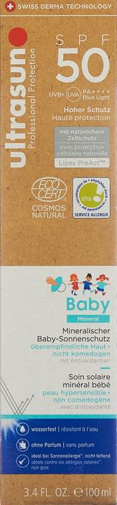 Immagine prodotto Ultrasun Baby Mineral (Crema solare, SPF 50, 100 ml, 154 g)